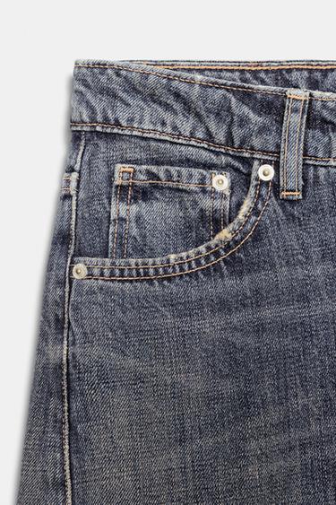 JEANS TRF BAGGY BARREL TAILLE NORMALE - Bleu de Zara - Image 5