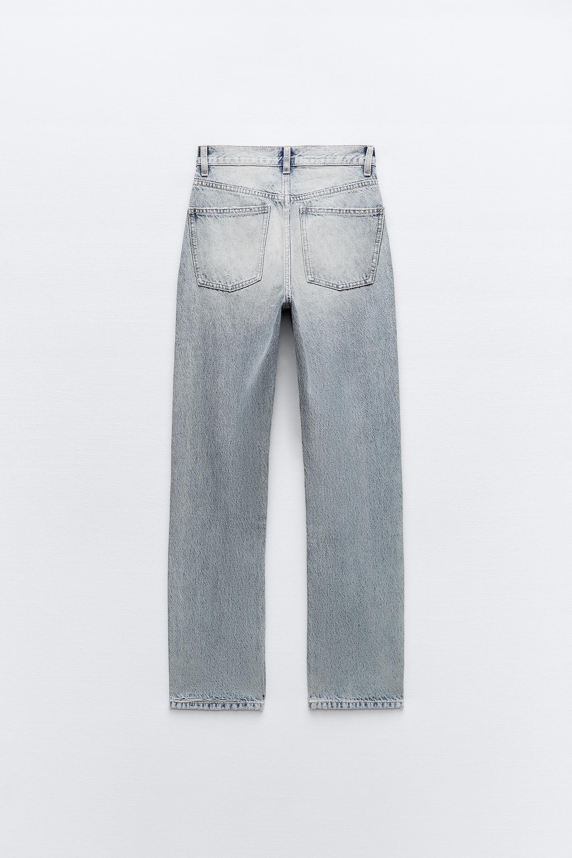 Zara, Jeans, Zara Blue White Stripe Hirise Shaper Ankle Length Super  Elastic Jeans 2