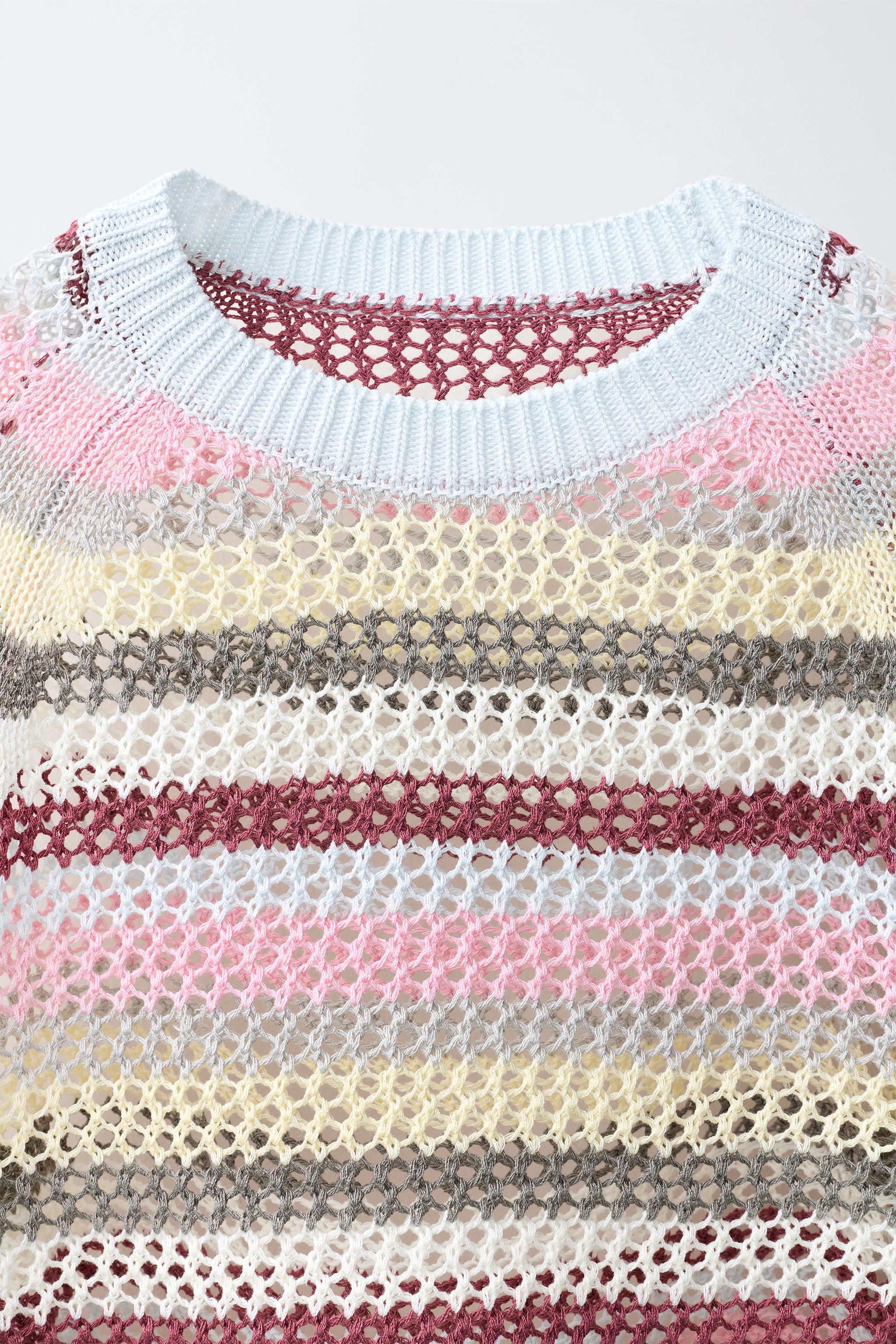 MESH STRIPED JUMPER