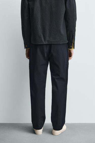 PANTALON CARGO STRAIGHT FIT - Bleu marine de Zara - Image 2