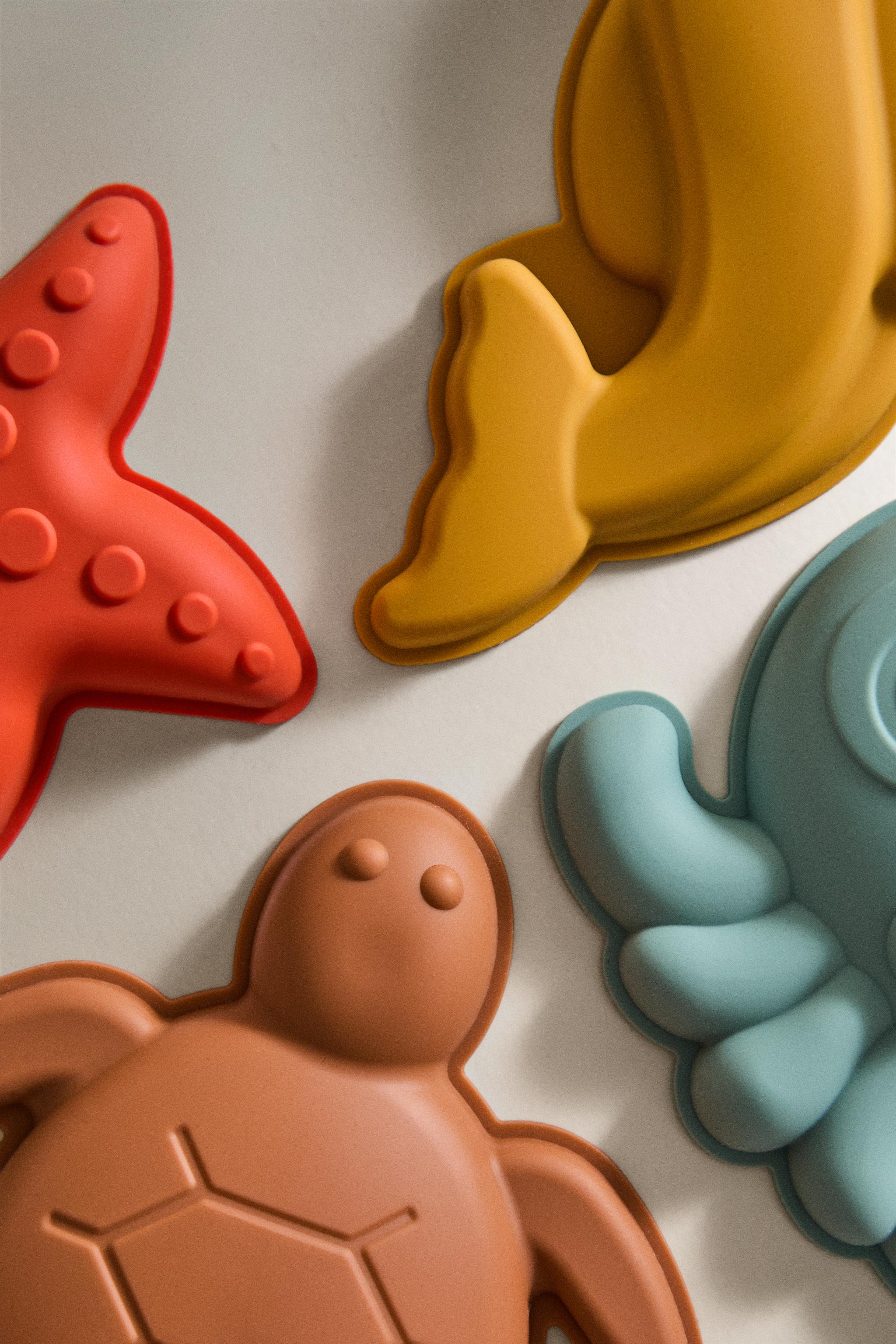 KIDS' SILICONE BEACH MOLD PACK (PACK OF 4)