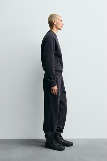 REGULAR FIT WELT JOGGERS - Dark navy by Zara - Image 3