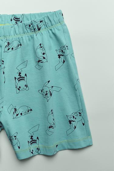 6–14 JAHRE/SCHLAFANZUG-SET, T-SHIRT UND BERMUDAS, PIKACHU POKÉMON™ - Blaugrün von Zara