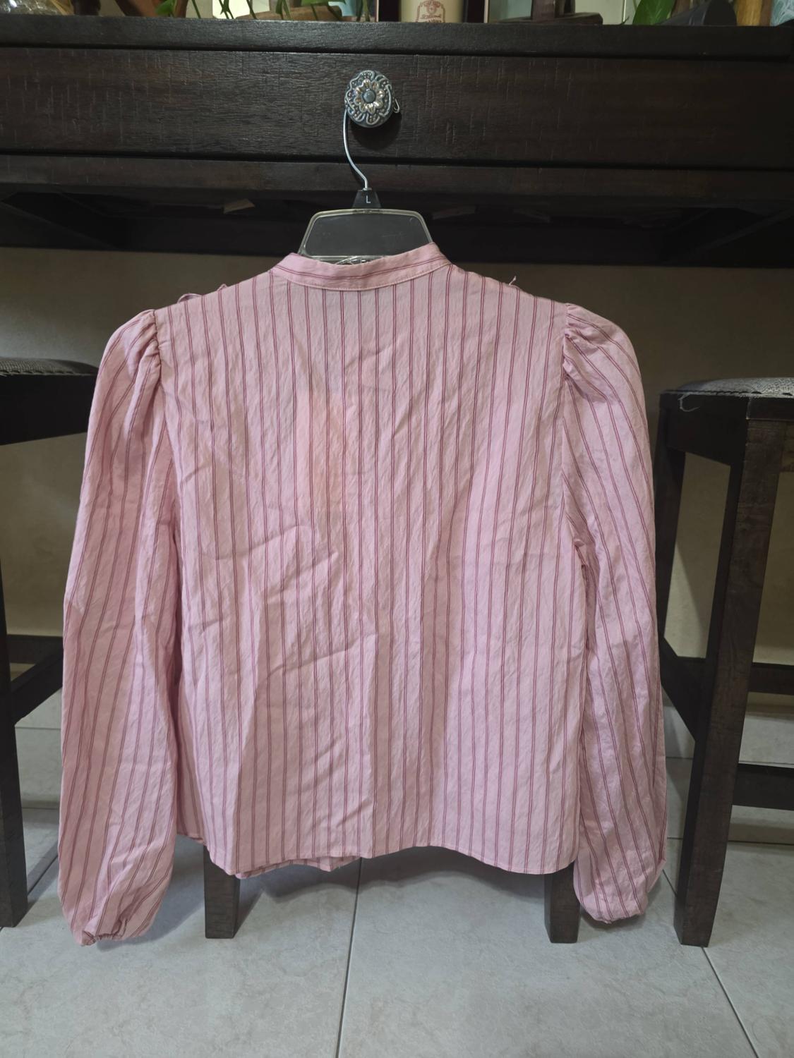RUFFLED STRIPED SHIRT - Image 2