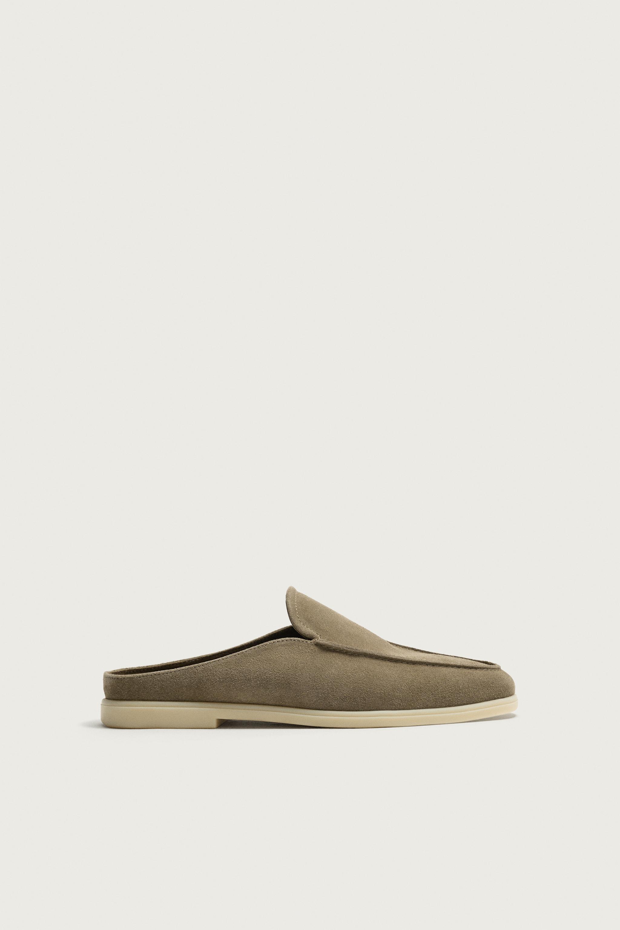 MOCASSINS EN CUIR OUVERTS À L'ARRIÈRE