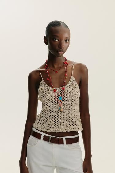 LOT DE 3 COLLIERS CORDONS COEURS CHARMS - Rouge de Zara