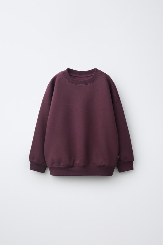 PLAIN SWEATSHIRT - Burgundy de Zara - Imagen 0