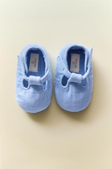 BABYSCHUHE BAUMWOLLE KLETTVERSCHLUSS - Bläulich von Zara