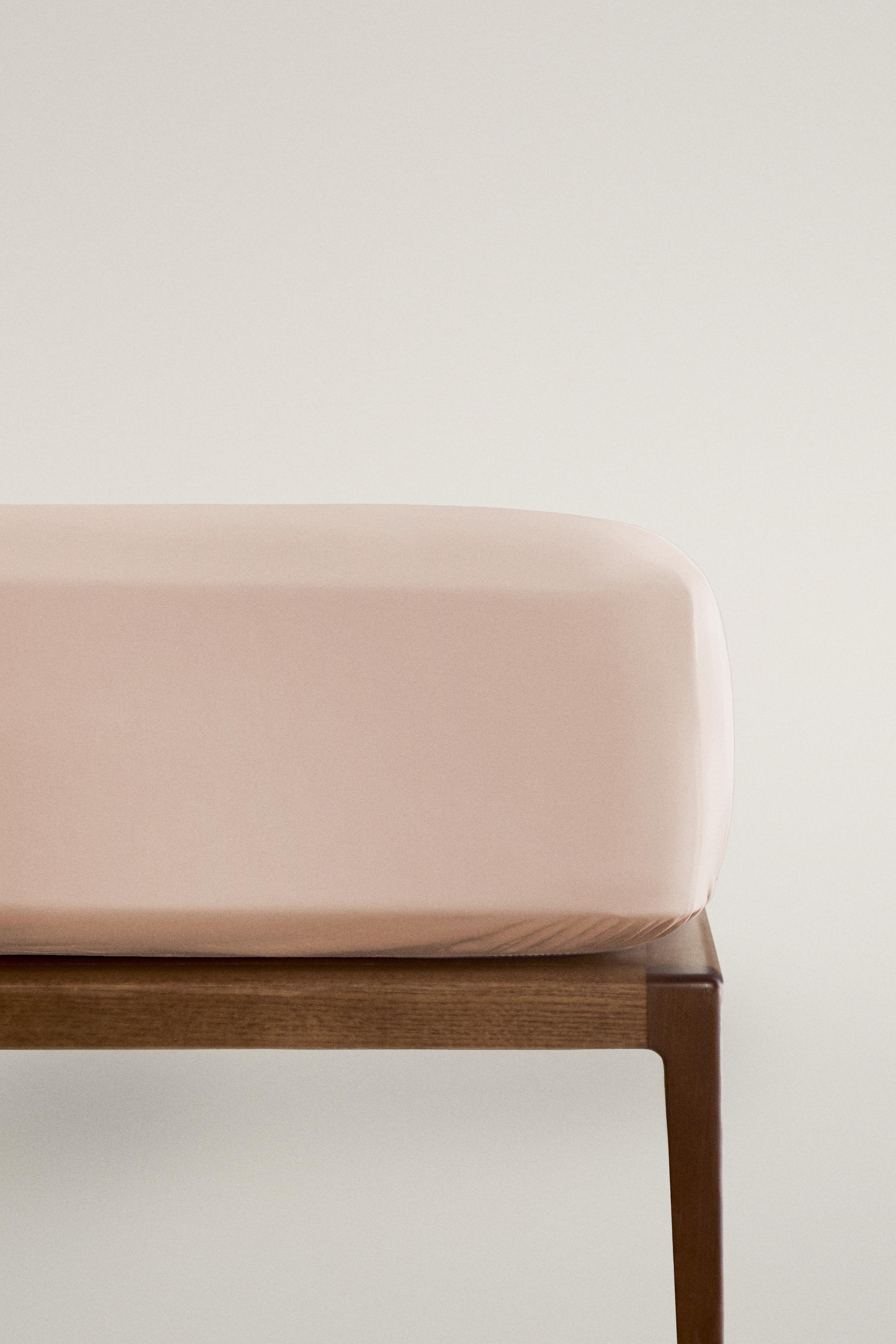 PERCALE FITTED SHEET | 40 CM HIGH (300 THREAD COUNT) — Pink