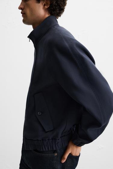 BLOUSON STRUCTURÉ - Bleu marine de Zara - Image 5