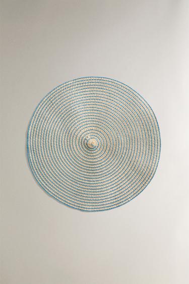 PACK OF ROUND PLACEMATS (PACK OF 2) - Light blue by Zara