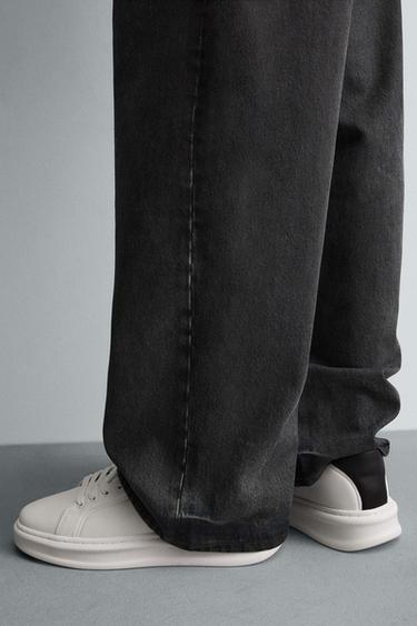 TRAINERS WITH HEEL DETAIL - White by Zara