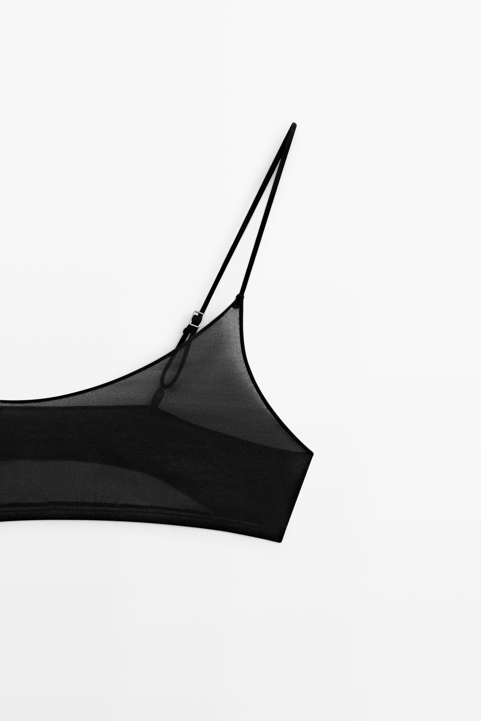 Semi-sheer top with metallic detail