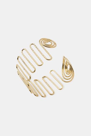 BRACELET BRASSARD SPIRALE - Doré de Zara - Image 2