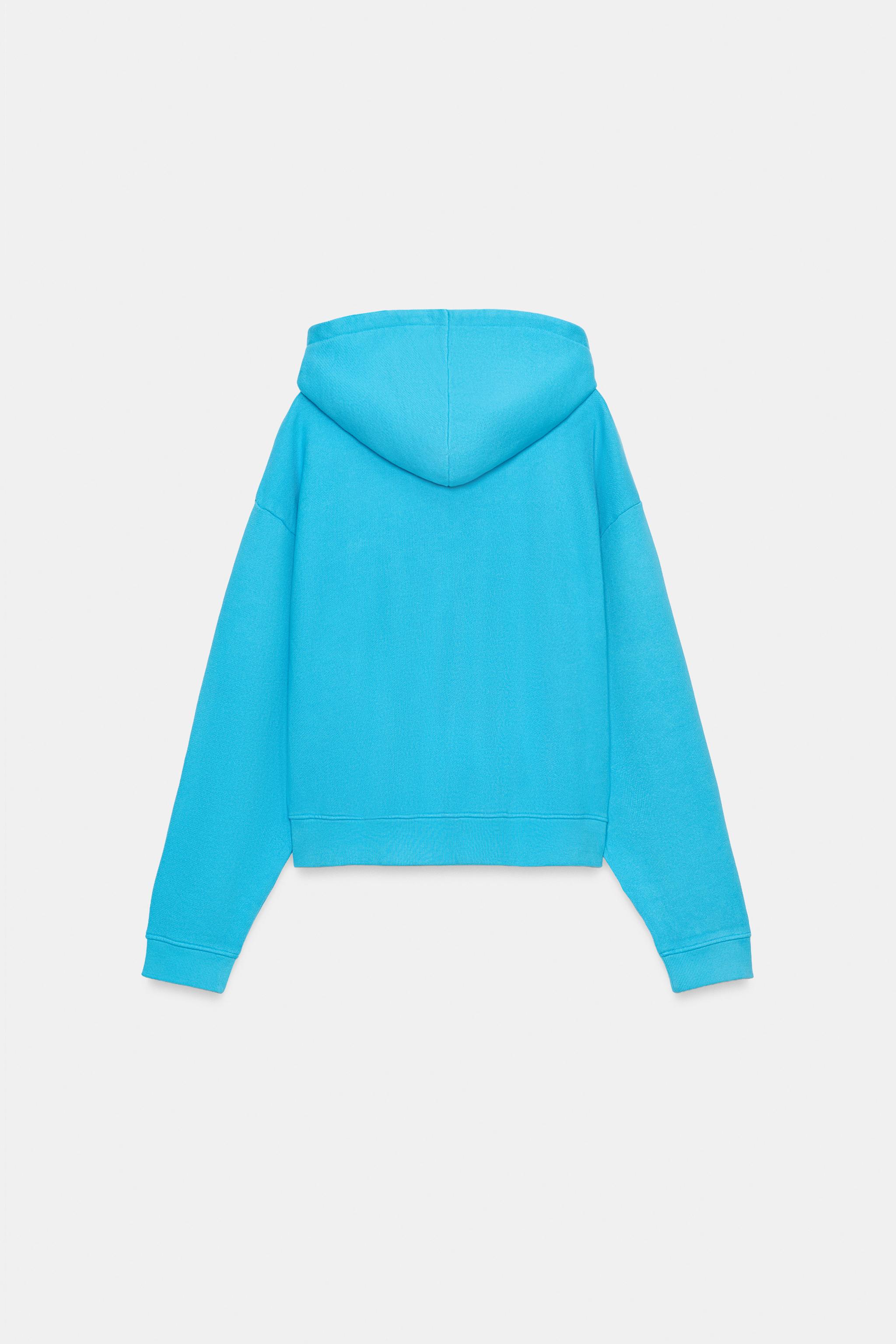 WASHED-EFFECT ZIP-UP HOODIE