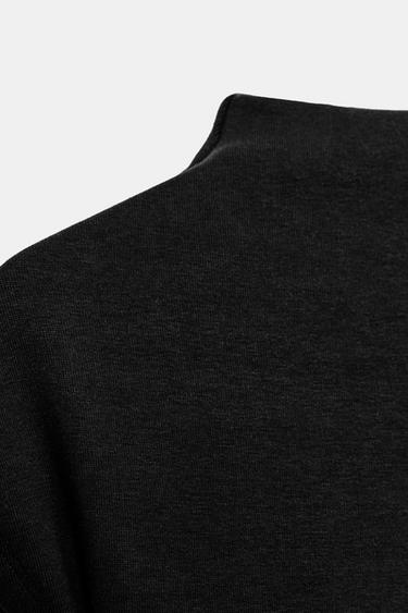 SHORT HIGH NECK DRESS - Black by Zara - Image 5