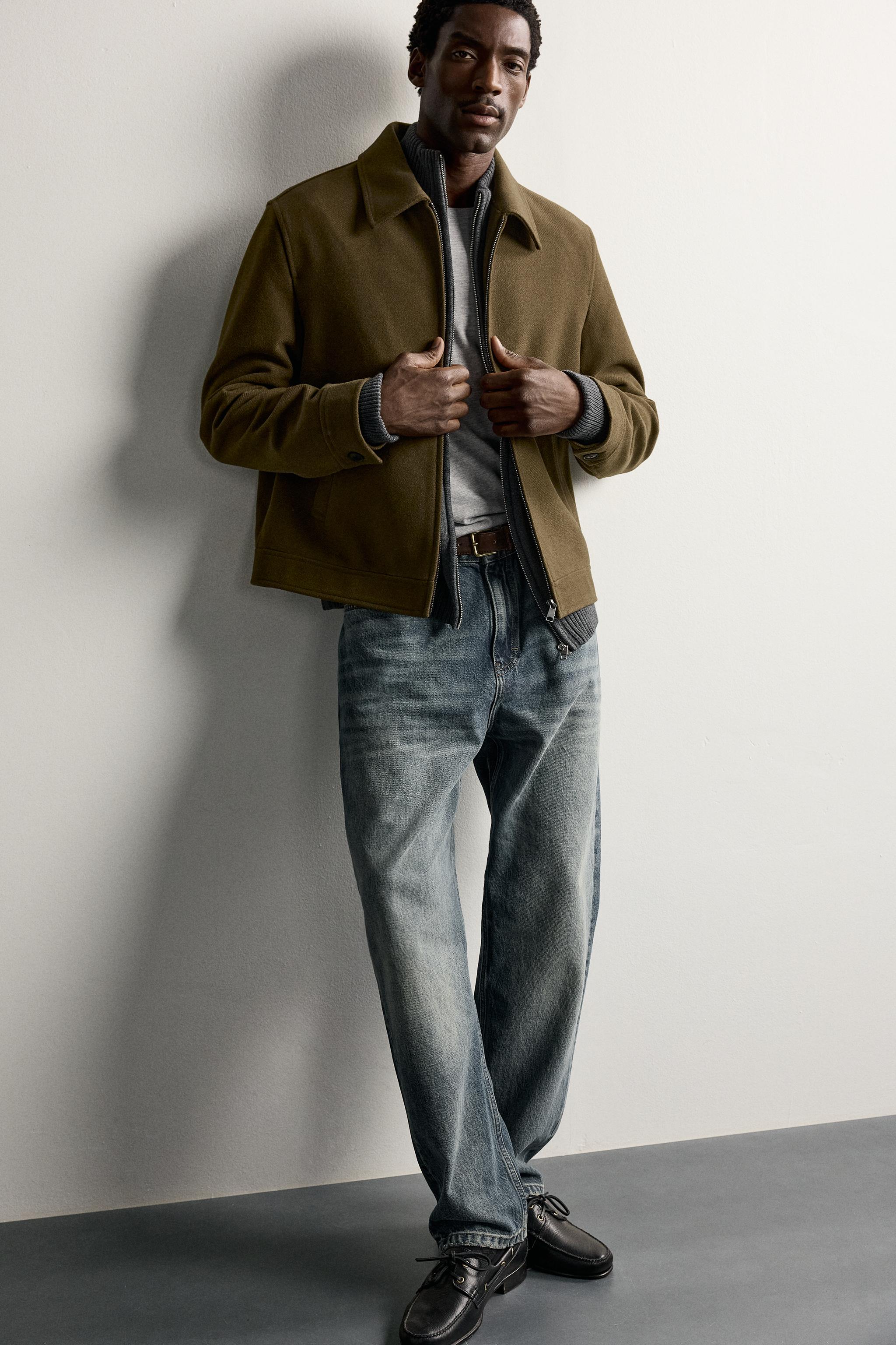 TEXTURED REGULAR FIT JACKET