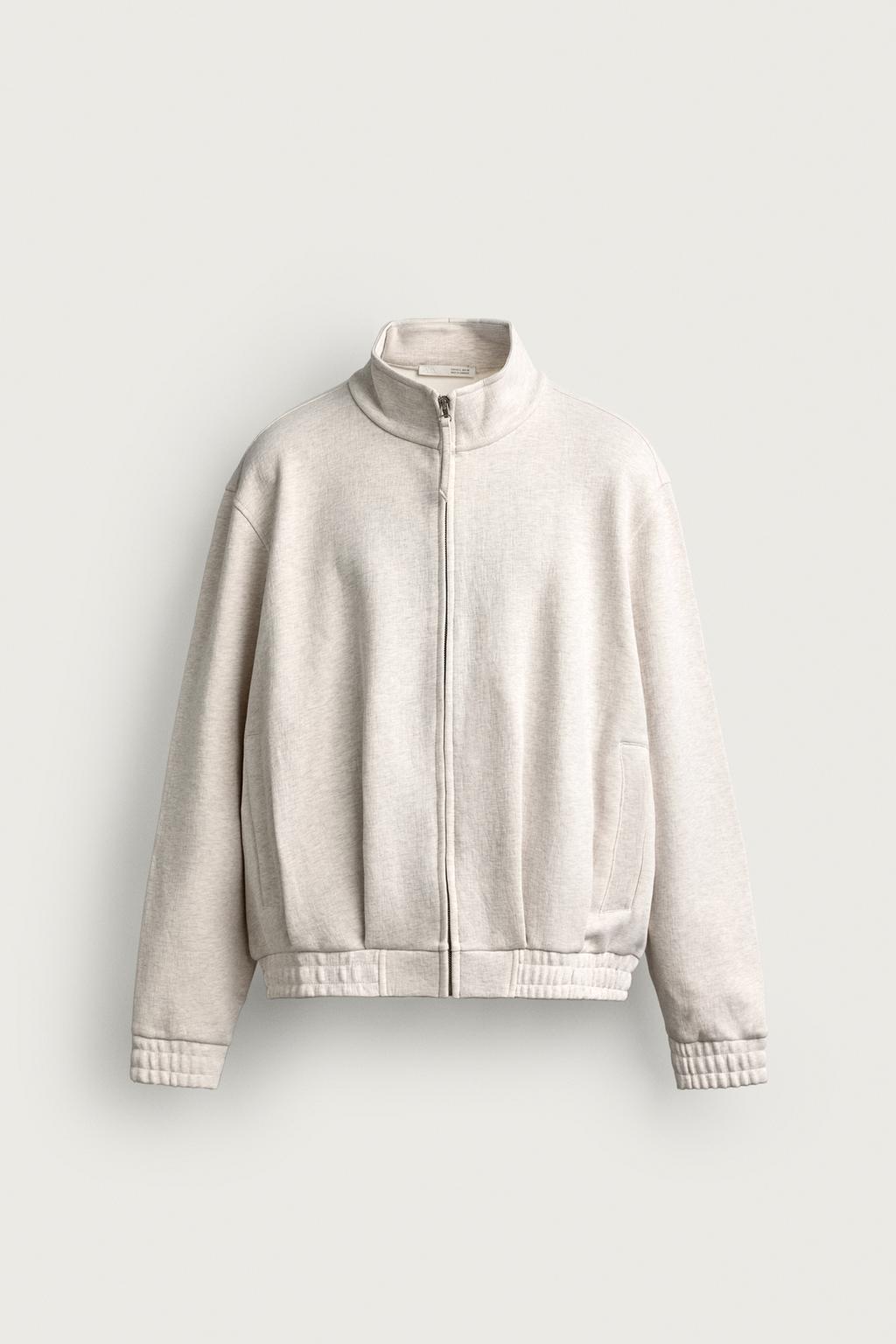 TEXTURED RELAXED FIT LIGHTWEIGHT JACKET