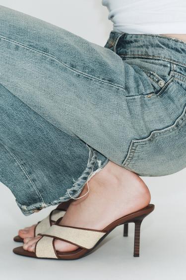 CROSSOVER HEELED MULES - Light beige by Zara - Image 2
