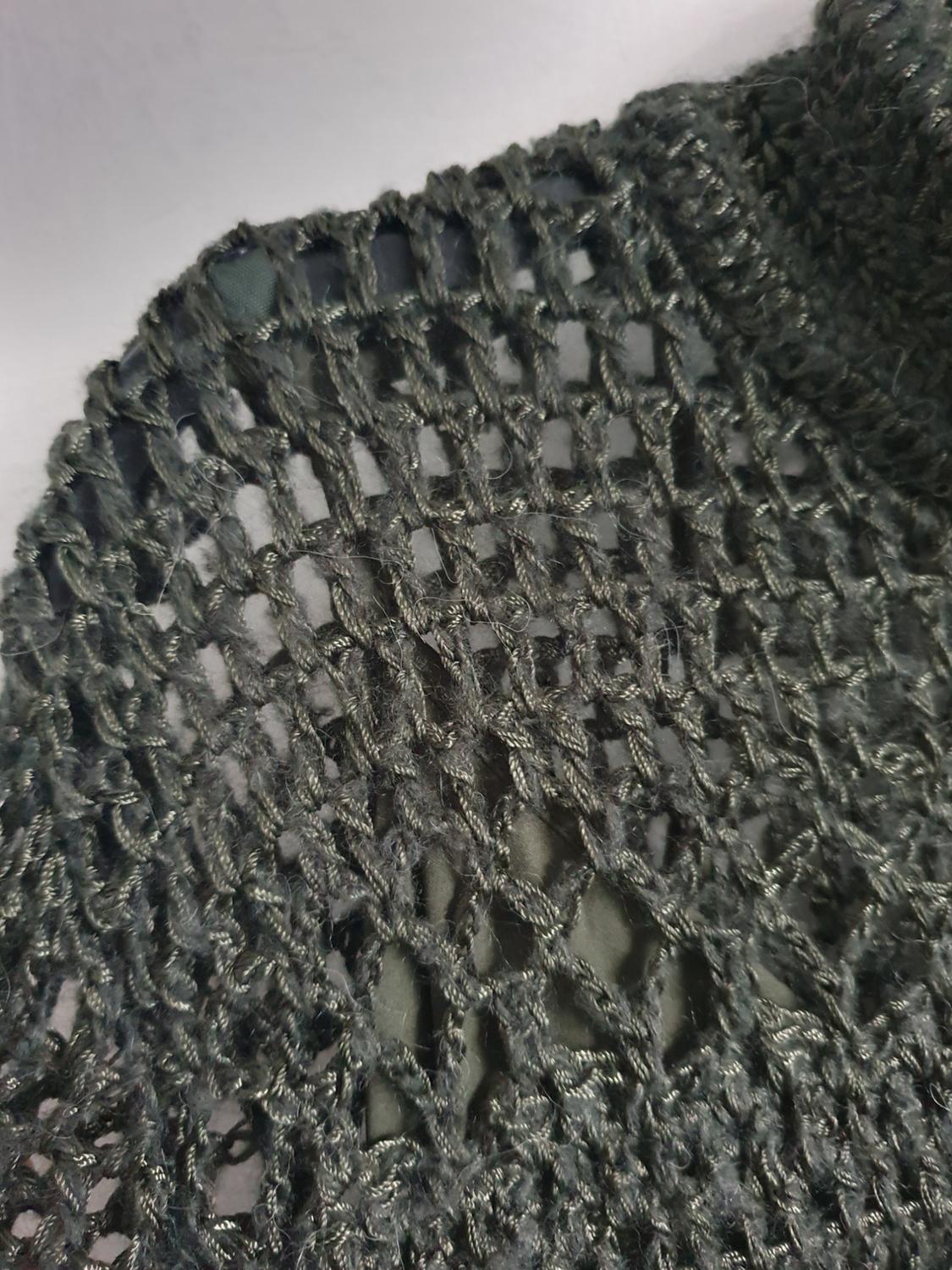 CROCHET KNIT DRESS WITH FRINGING - Image 2