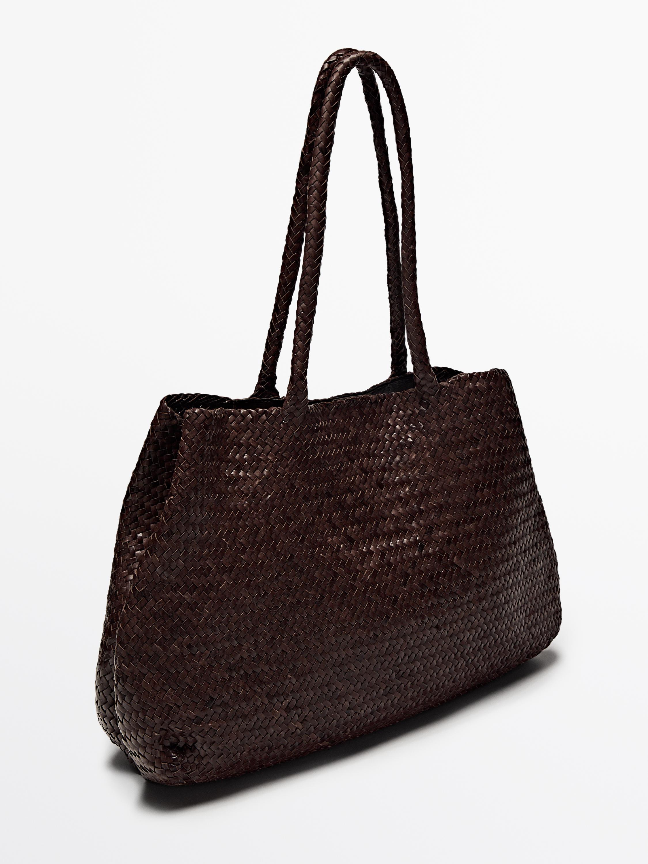 【MASSIMO DUTTI】ブレードナッパレザーショッパーバッグ Women's Leather Handbags - Massimo Dutti - US