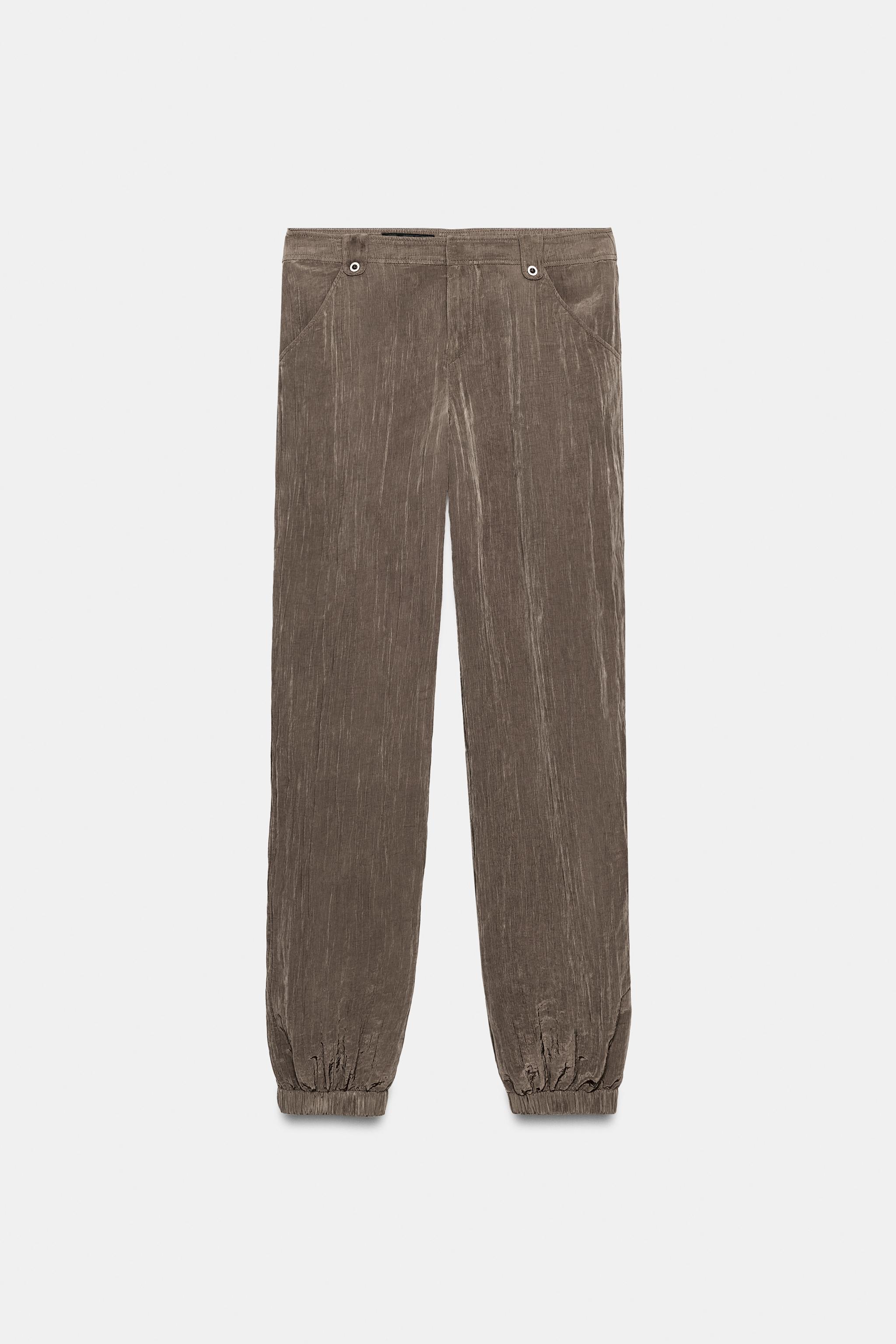 DOKULU DÖKÜMLÜ PANTOLON - Görsel 6