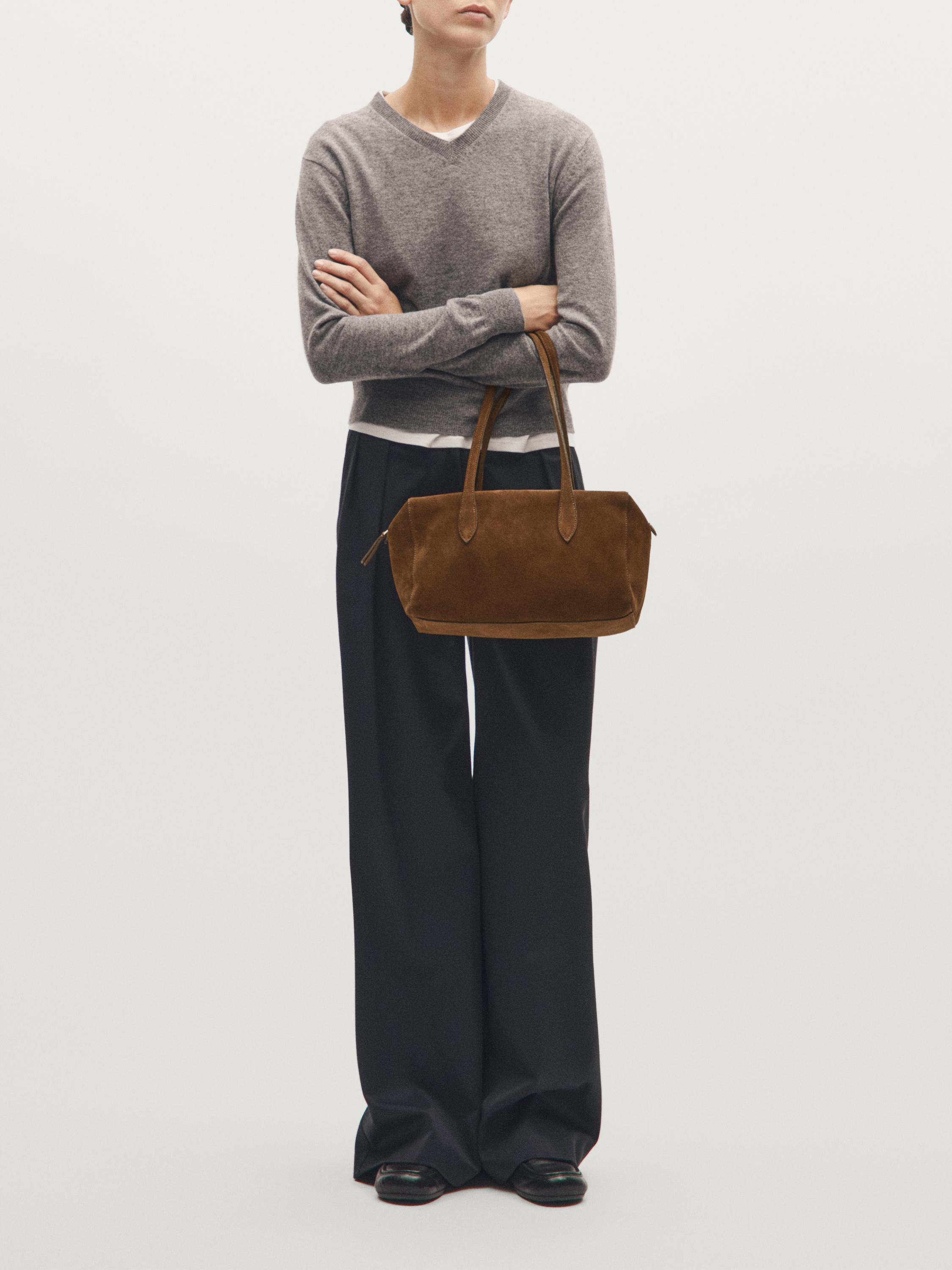 Sac west satchel en croûte de cuir