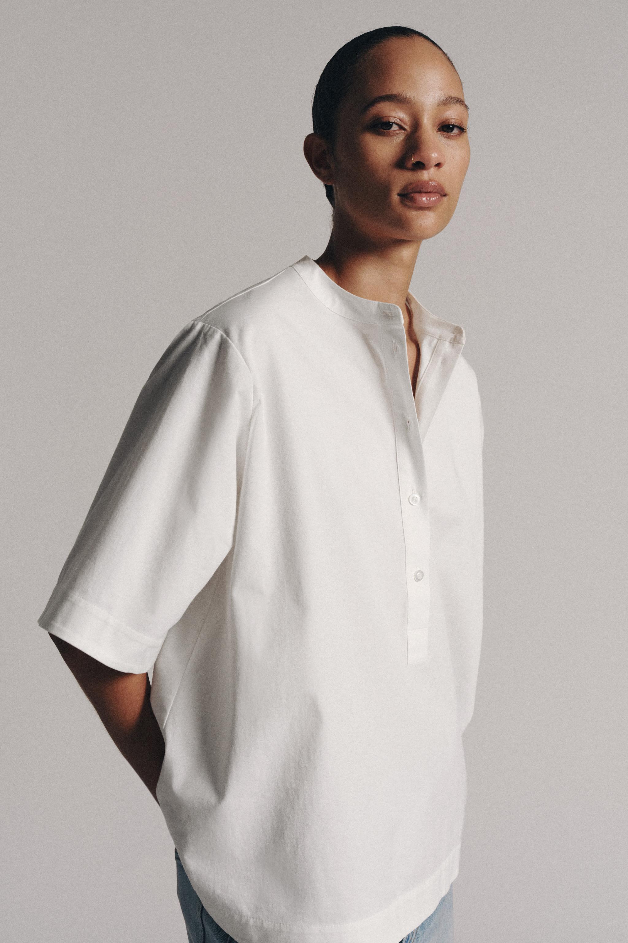 ZW COLLECTION SHORT SLEEVE SHIRT — White