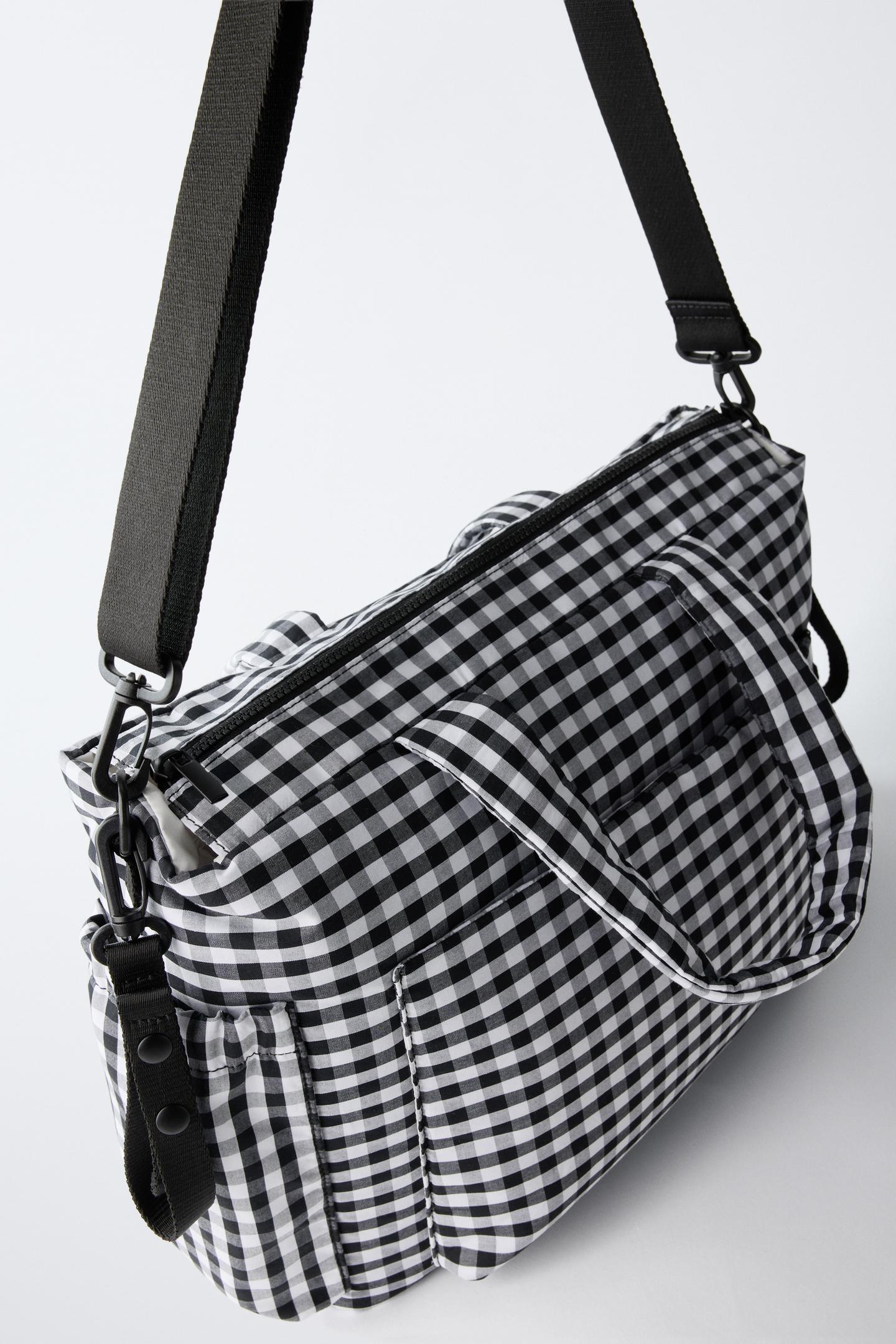 Детская сумка Zara Plaid Maternity, цвет: Чёрный — фото 3