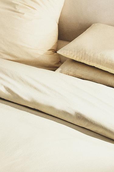 STRIPED PRINT DUVET COVER - Vanilla by Zara