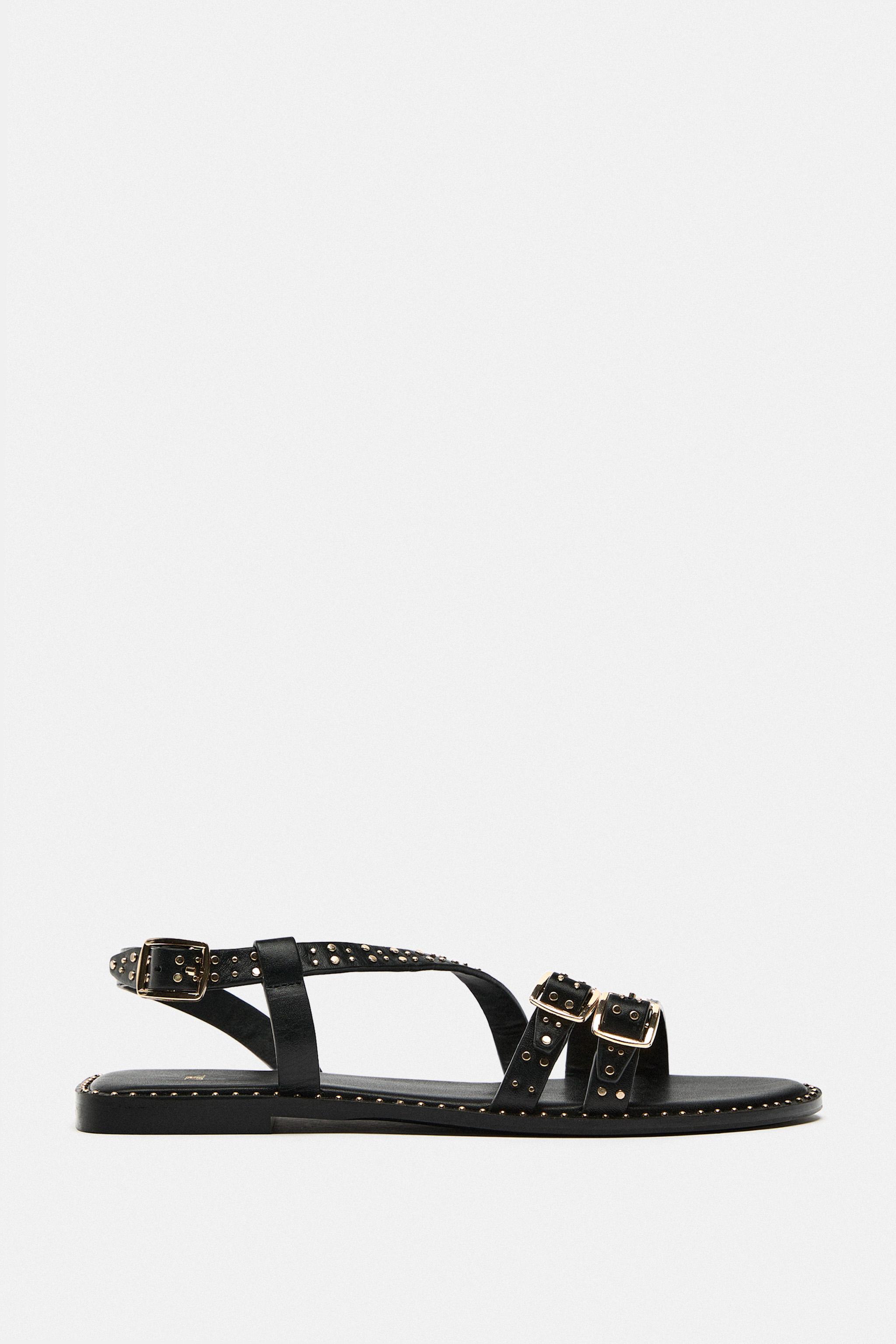 Zara black hot sale sandals