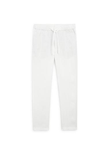 Pantalon de jogging en lin - Blanc de Zara