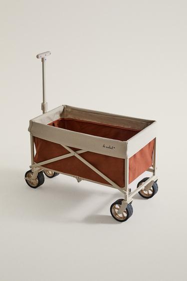 FOLDING COTTON BEACH TROLLEY — Brick 1
