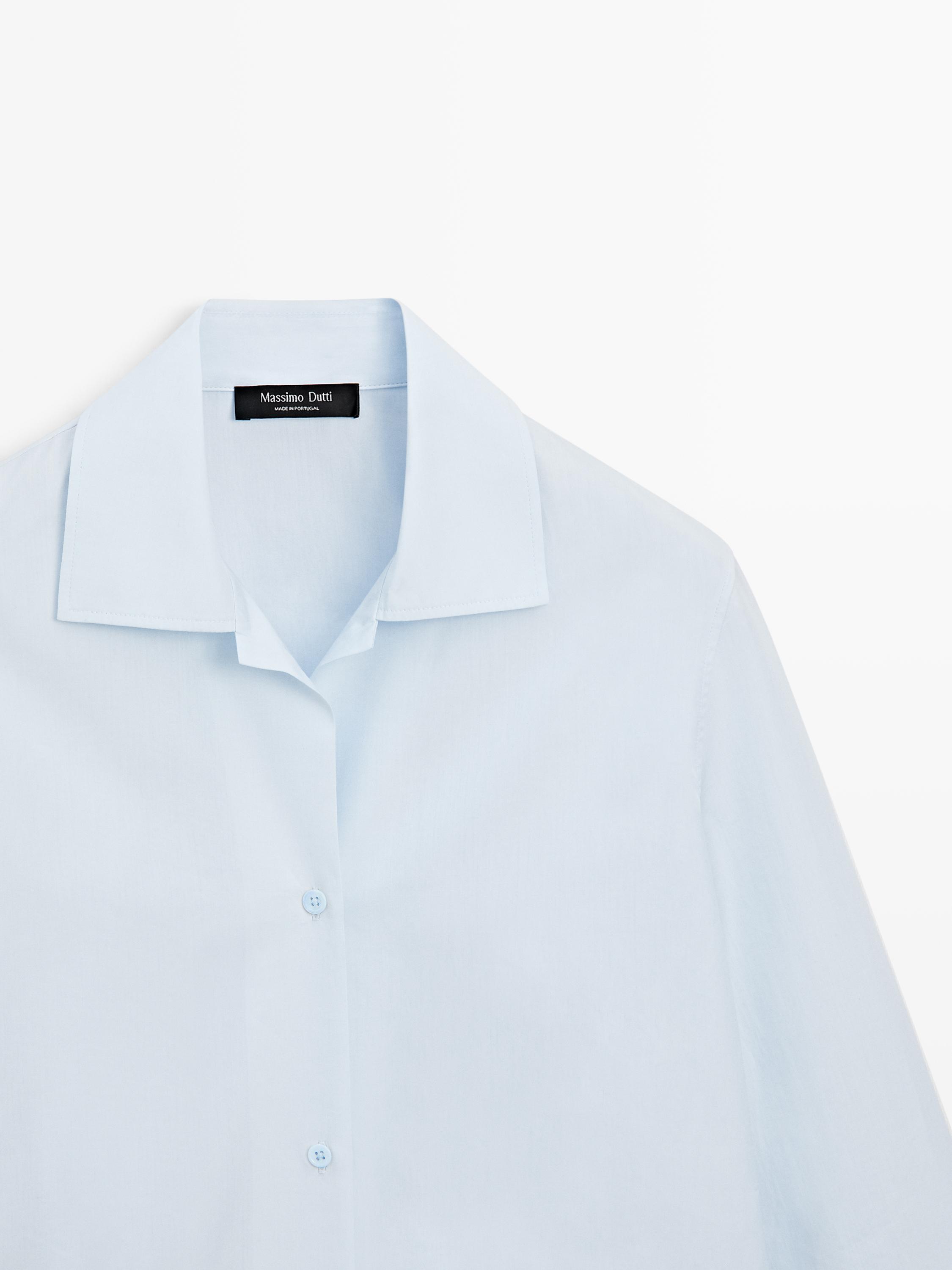 Chemise en popeline 100 % coton