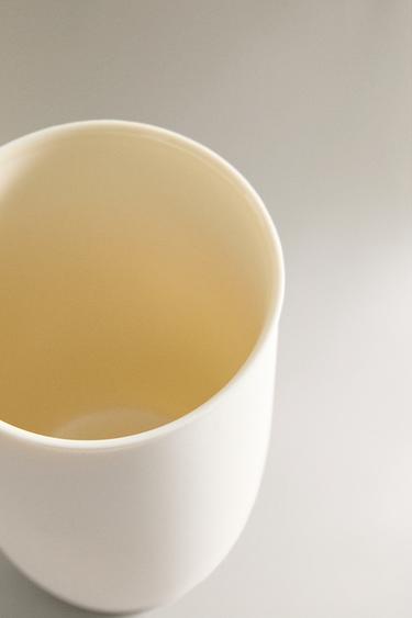 CERAMIC TOOTHBRUSH HOLDER - White by Zara - Image 2