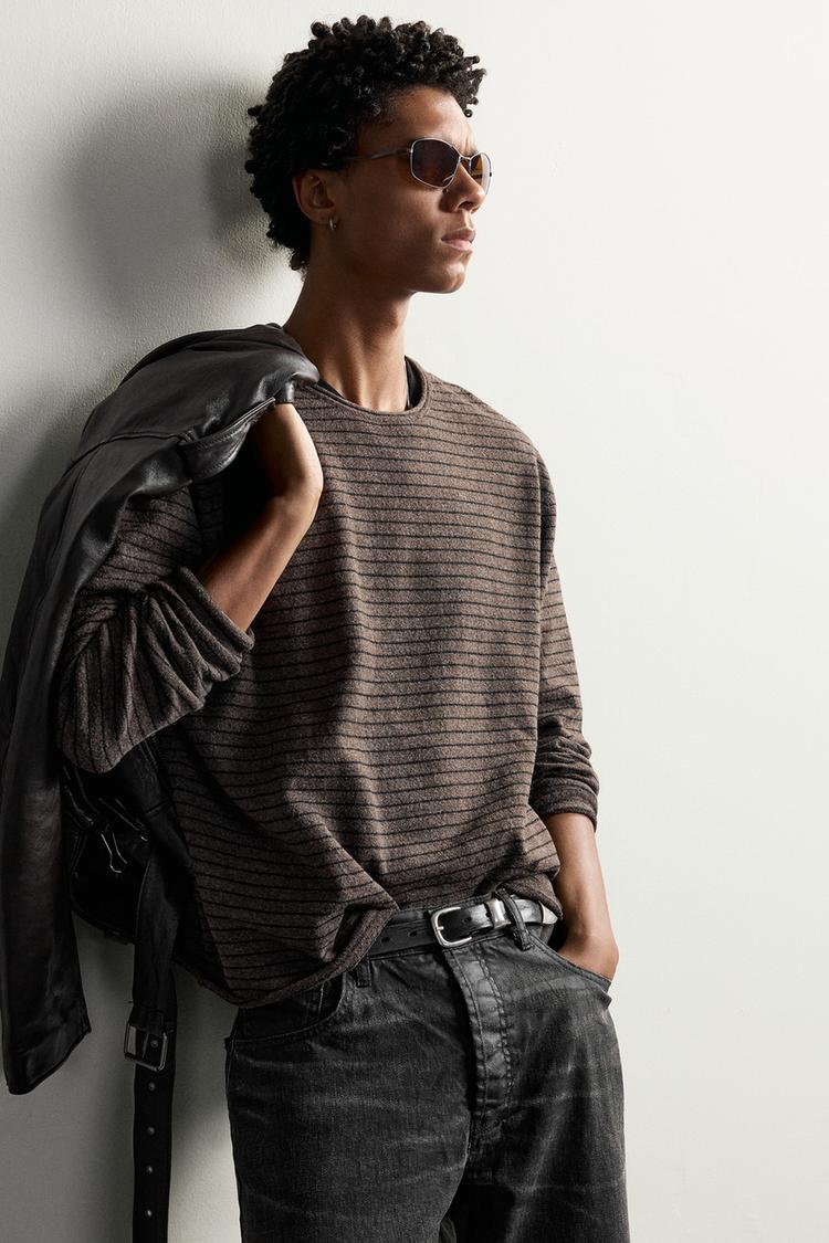 STRIPED RELAXED FIT JUMPER