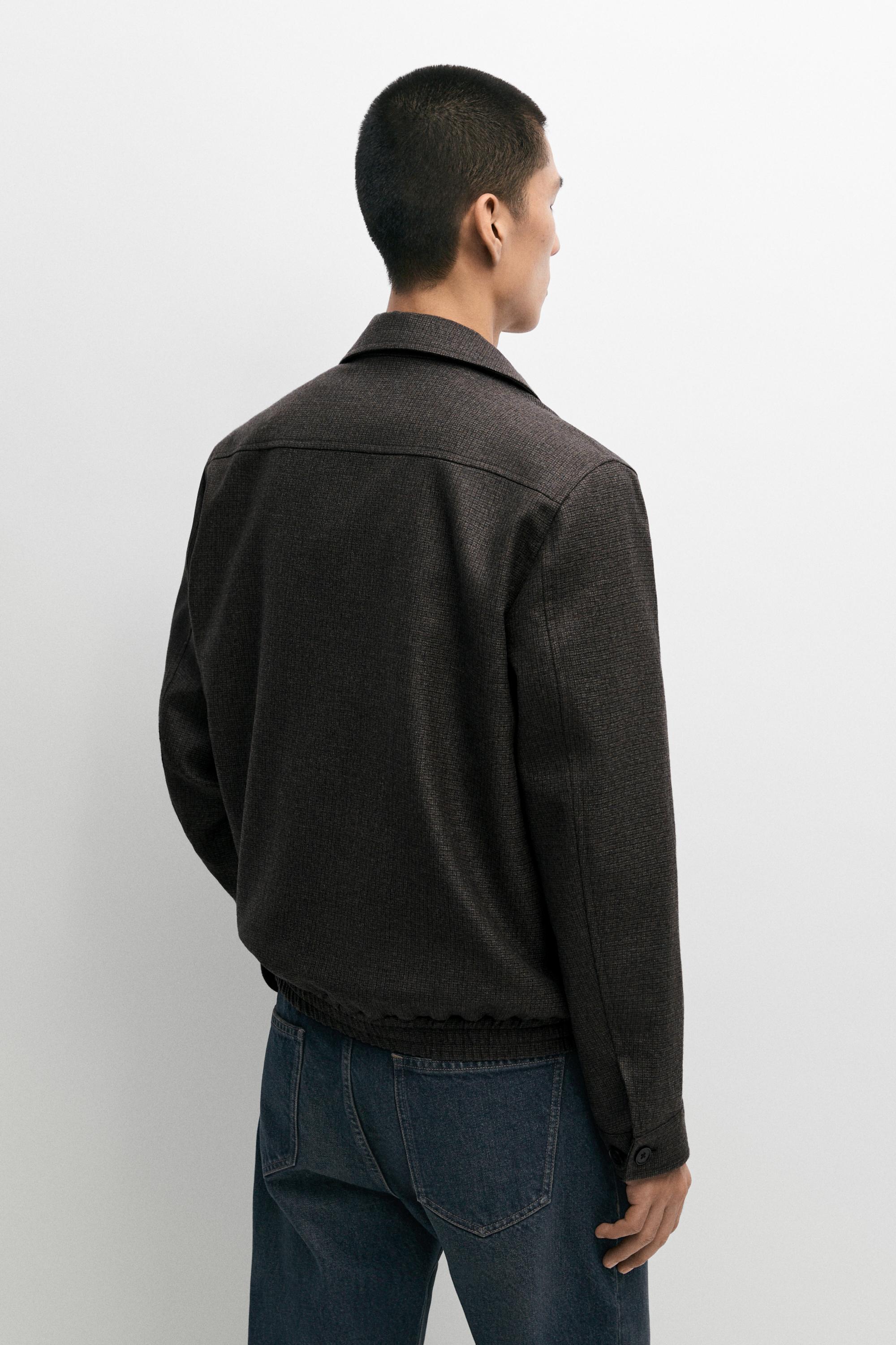 Blouson bomber en flanelle