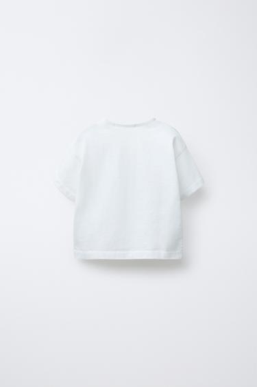 T-SHIRT IMPRIMÉ SURF - Blanc cassé de Zara - Image 1