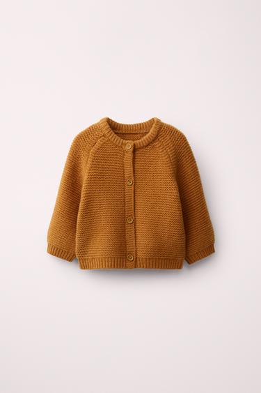 100% WOOL CARDIGAN CREATED BY CARAMEL LONDON X ZARA - camel by Zara