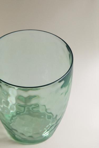 VERRE ACRYLIQUE EFFET MARTELÉ - Vert de Zara - Image 2
