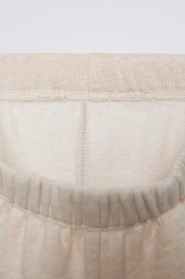 JOGGERS WITH BOW DETAIL - Sand / Marl by Zara - Image 2