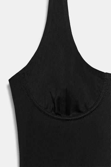 TOP HALTER EN POLYAMIDE - Noir de Zara - Image 5