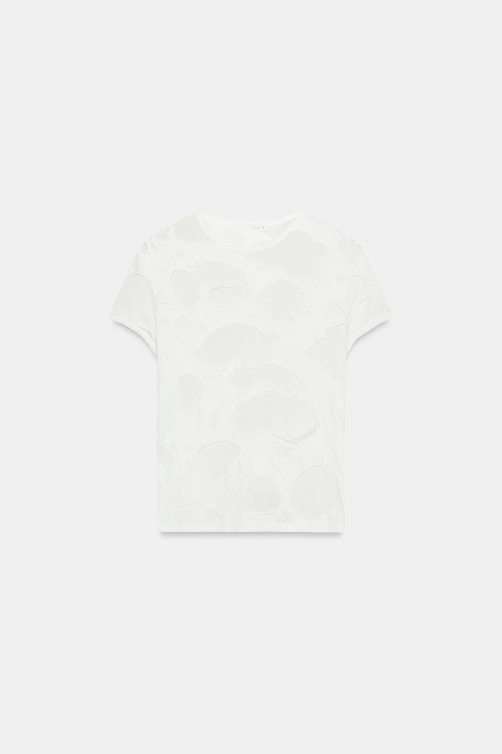 COMBINATION RIPPED T-SHIRT - image 2