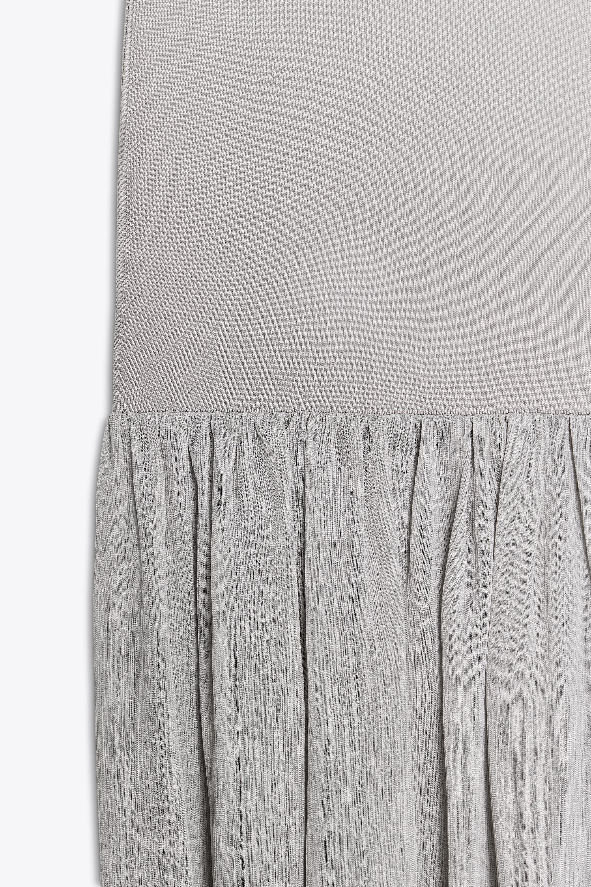 BALLOON MIDI SKIRT - Pearl gray | ZARA United States