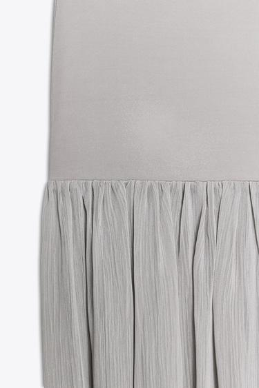 BALLOON MIDI SKIRT - Pearl grey by Zara - Image 5