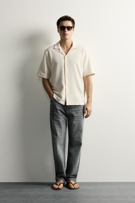 CAMISA ESTRUCTURA TEXTURA - Crudo de Zara - Imagen 0