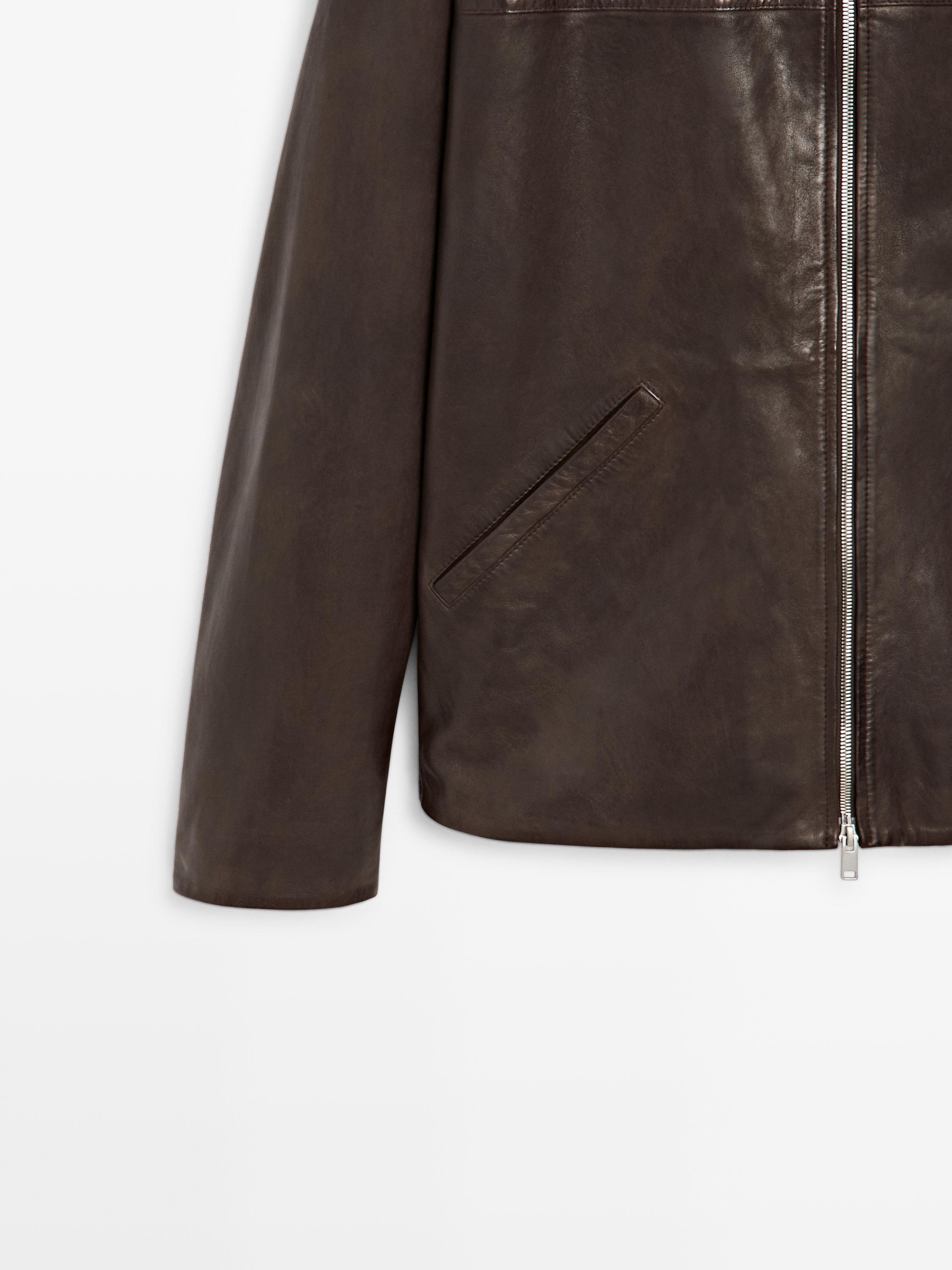 Nappa leather jacket