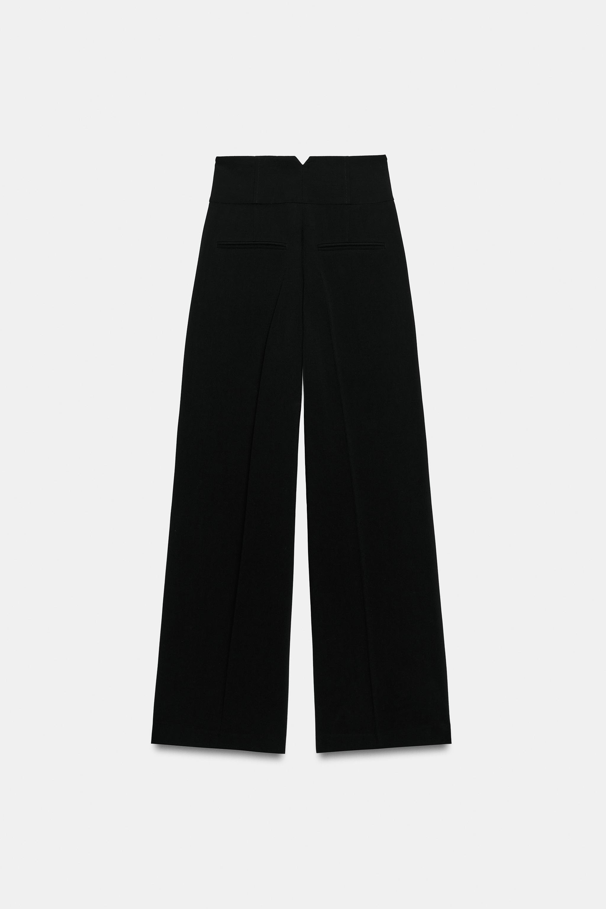 PANTALON DROIT TAILLE HAUTE