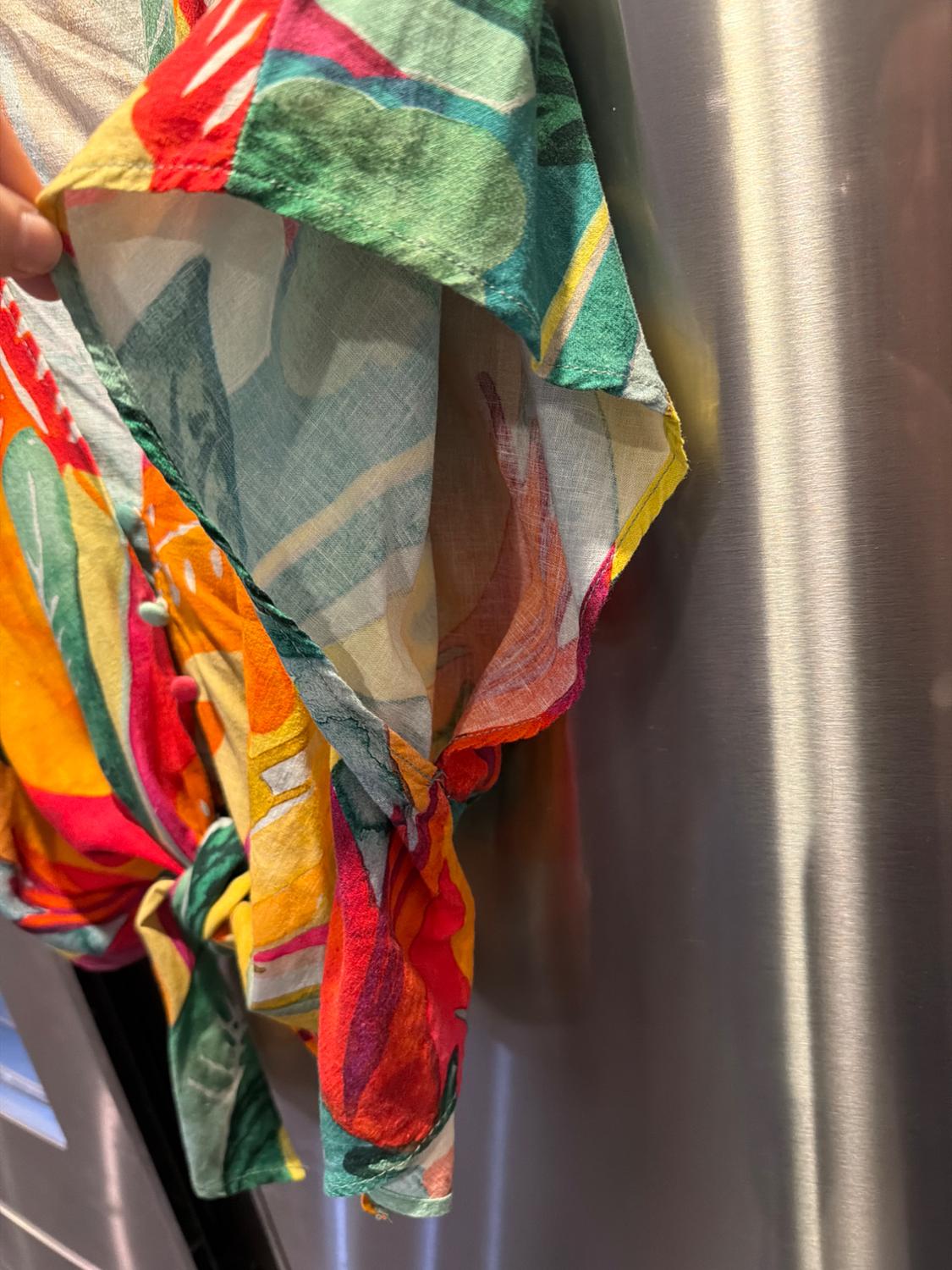 TROPICAL PRINT LINEN BLEND SHIRT - Image 6