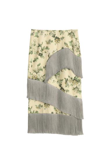 FALDA FLORES FLECOS LIMITED EDITION - Estampado de Zara